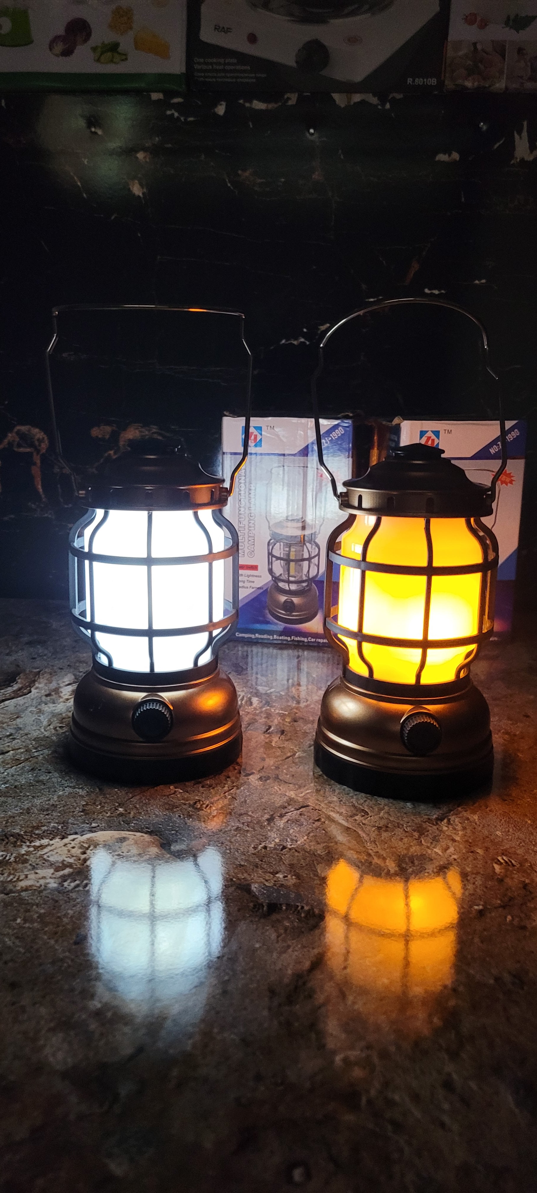 LED Camping Lantern, Camping lamp, one Key Control Shell, ABS Plastic for Hiking Home