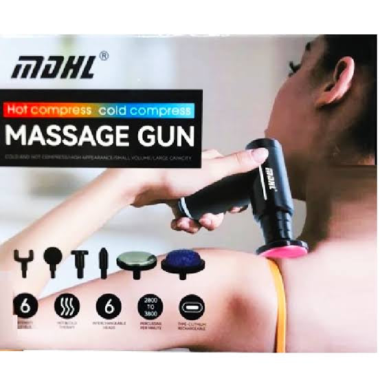 New 6 Gear Hot/Cold Therapy Massage Gun