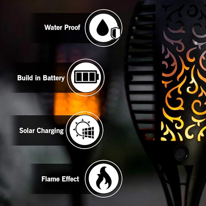 Solar Flame LED Garden Decoration Light