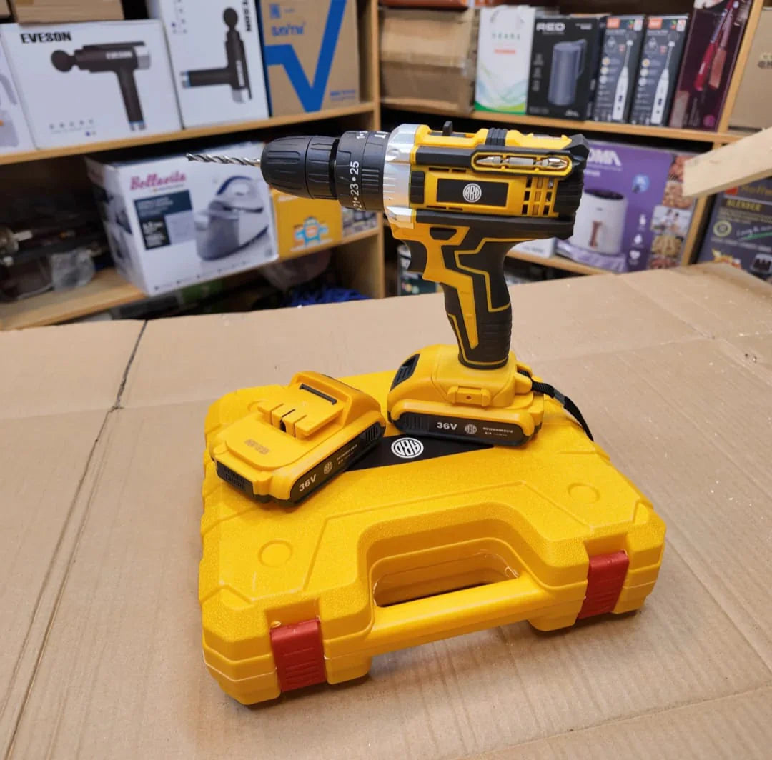 36V RECHARGEABLE DRILL WITH 24 TOOLS