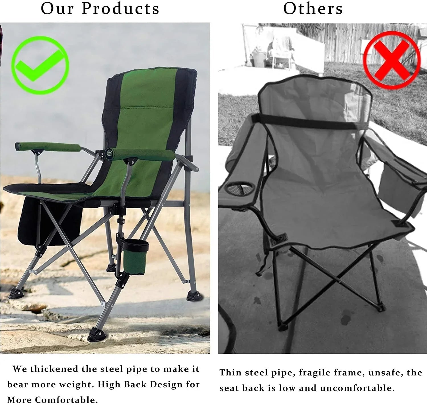 IMPORTED OUTDOOR FOLDING CHAIRS